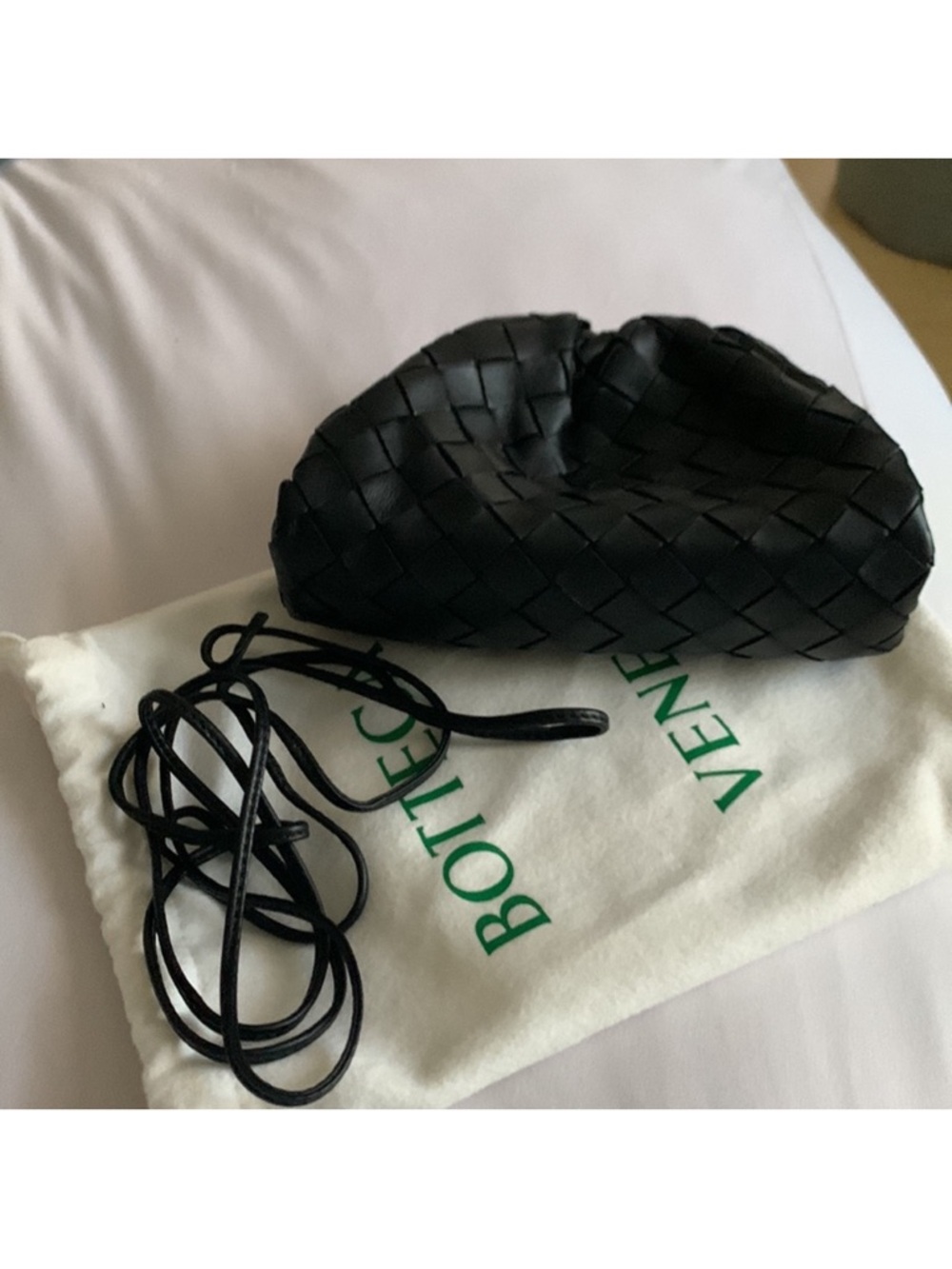 Bottega Veneta Black  mini Pouch